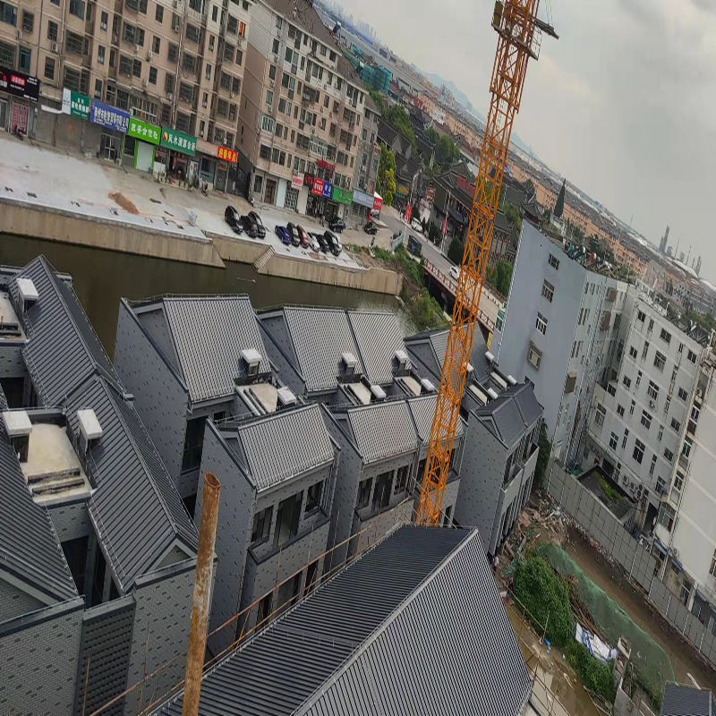 上海小区金属屋面工程案例